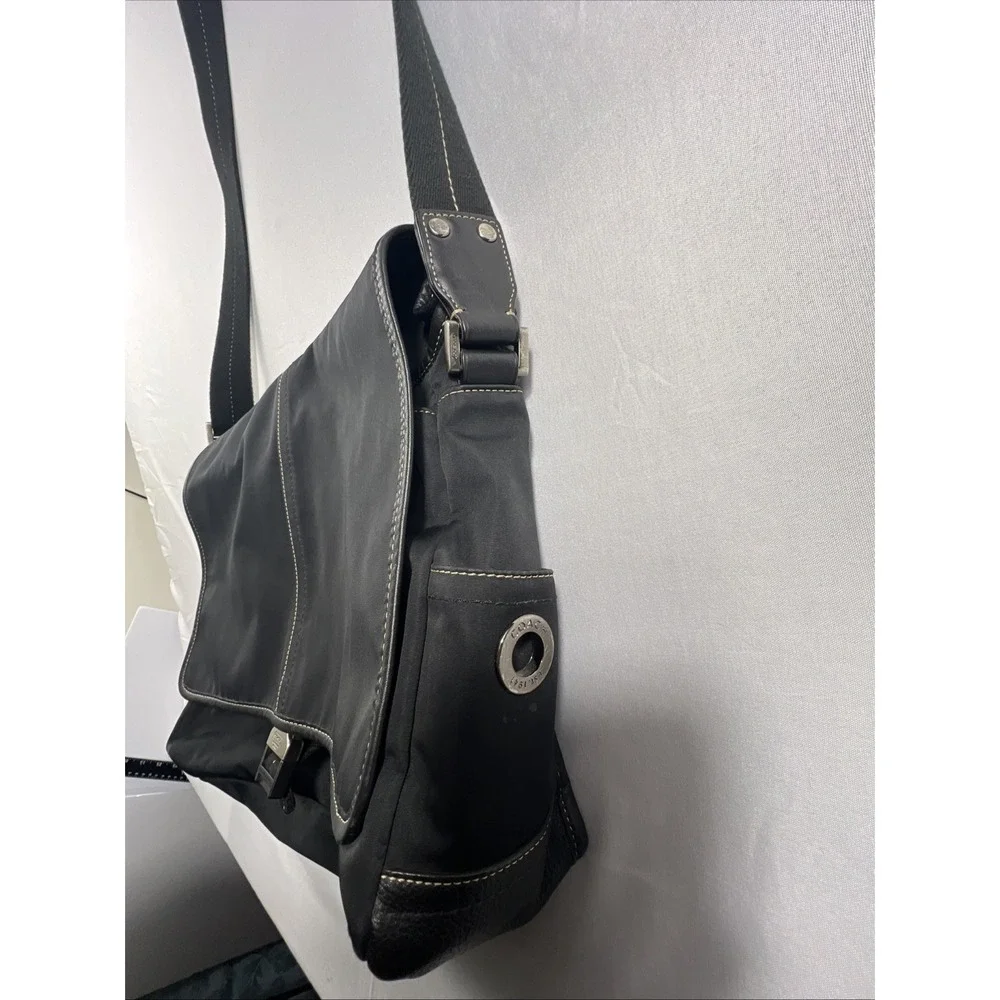 Coach Men's Black Messenger Bag Crossbody Adjustable Strap, Y2K
